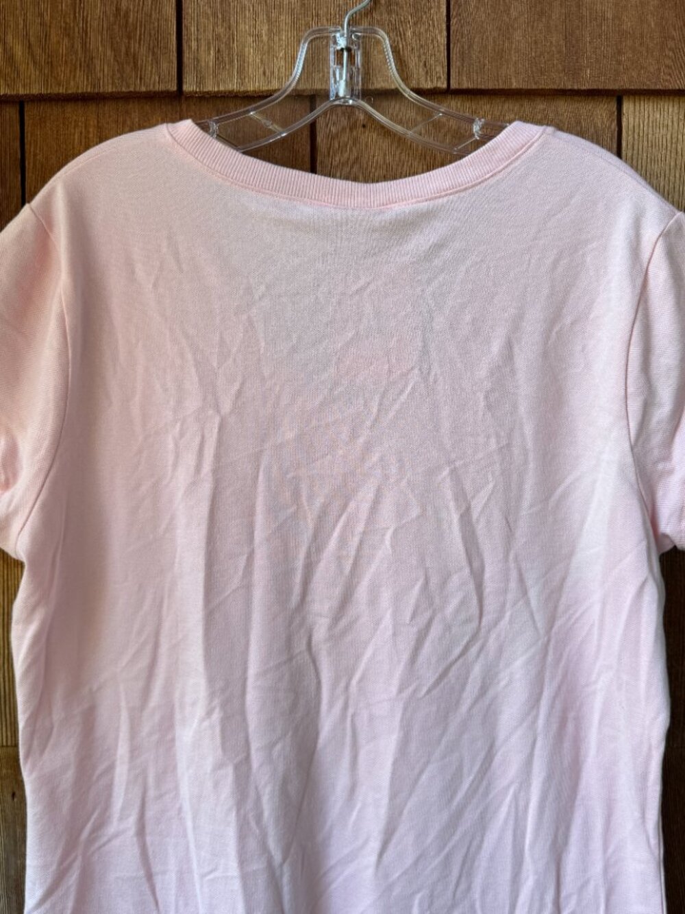 NWT Nike Pink Scoop Neck Short Sleeve Cotton Knit Tee in Women's XXL - Picture 7 of 9
